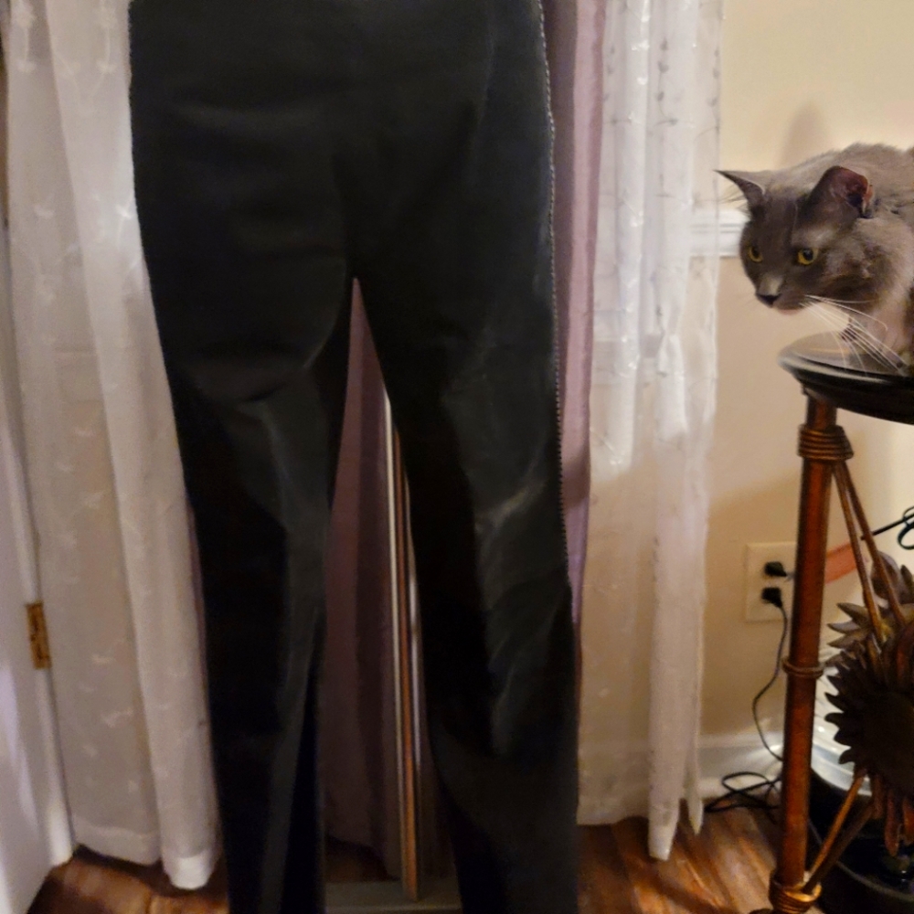 Leather black pants 4